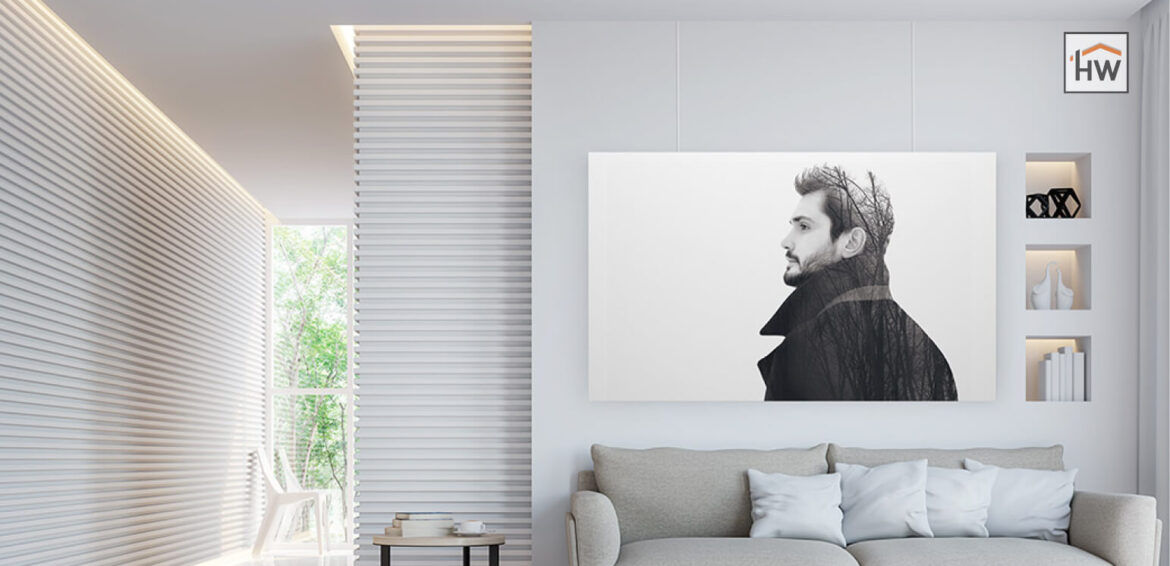 HW Huis & Wonen Gorinchem Schilderijrails woonkamer