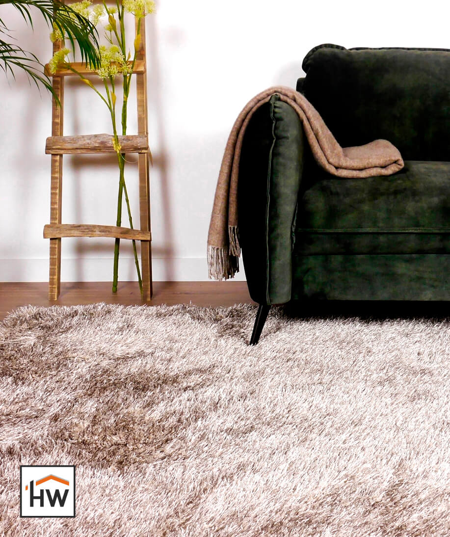 Hoogpolig vloerkleed shaggy Trend effen rond - lichtroze Hoogpolig vloerkleed shaggy Trend effen rond - lichtroze
