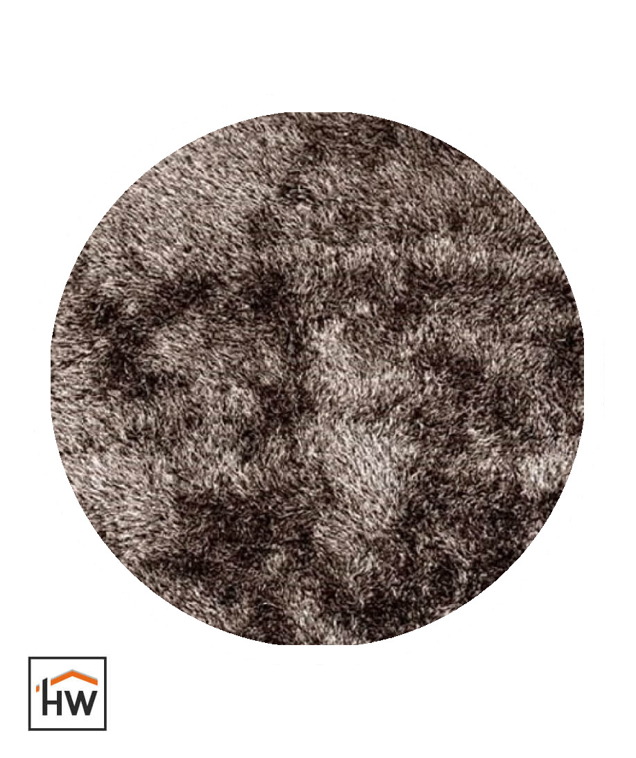 Love Shaggy Taupe Rond